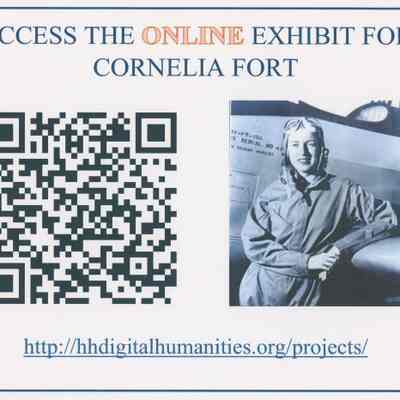 QR Code for Cornelia Fort Exhibit