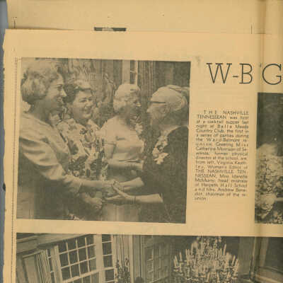 Newspaper clipping "W-B Girls' Get Together"