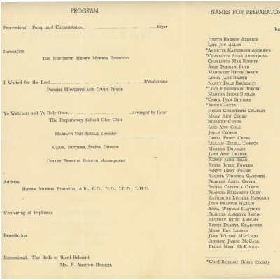 Program and list of graduates