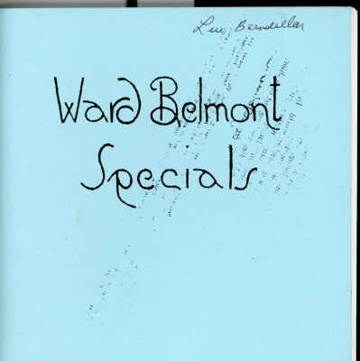 Ward Belmont Specials, 1934