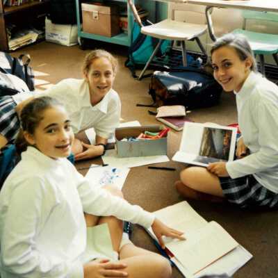 Students drawing, 90s