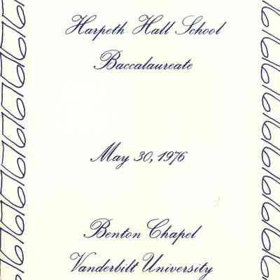 1976 Harpeth Hall School Baccalaureate program