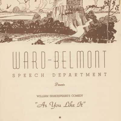 Ward-Belmont Playbill, 1947