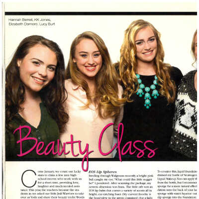 NFocus Magazine, February 2012, Harpeth Hall School Winterim intern KK Jones ('13)