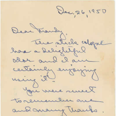 Memorabilia from Mandy Simpson Barbara