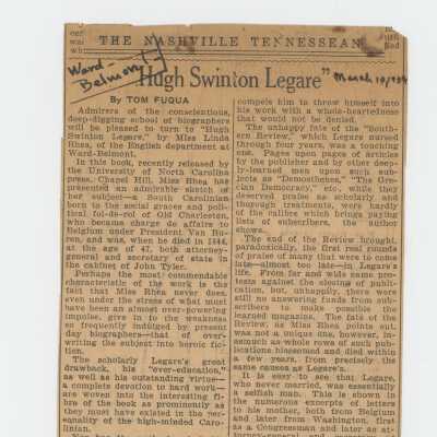 Tennessean Article, 1934