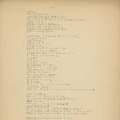 Virginia Walker Poetry, 1932