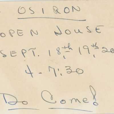 Osiron Invitation