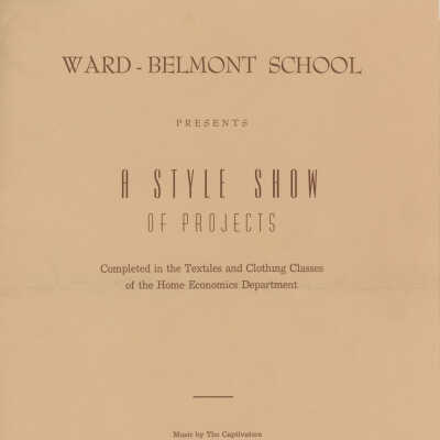 Ward-Belmont School Presents: A Style Show of Projects