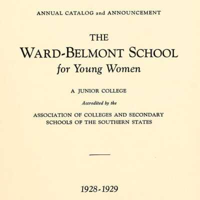 W-B Annual Catalog, 1928-1929