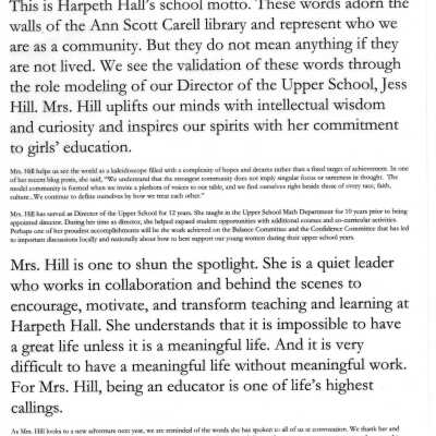 GWD Dedication: Jess Hill