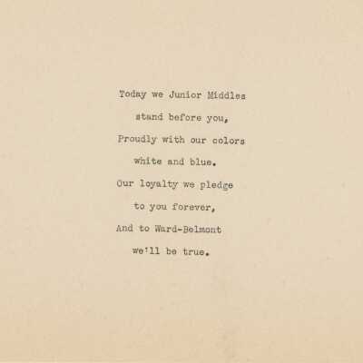 Junior-Middle Pledge
