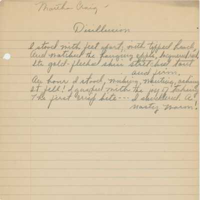 Martha Craig Poetry