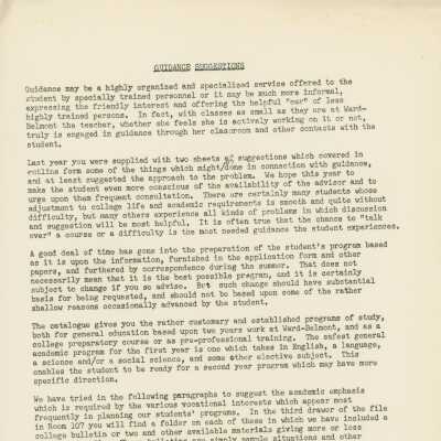 Ward-Belmont Degree Requirements