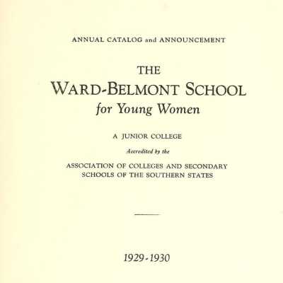 W-B Annual Catalog, 1929-1930