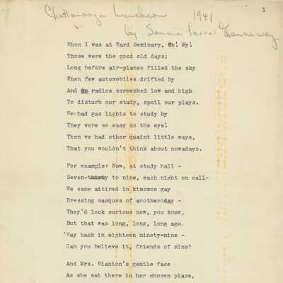 Chattanooga Luncheon, 1941