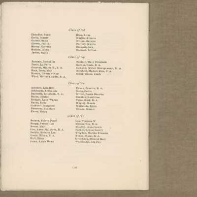 List of Graduates (last page of graduates): Page 16 (final page of year book)