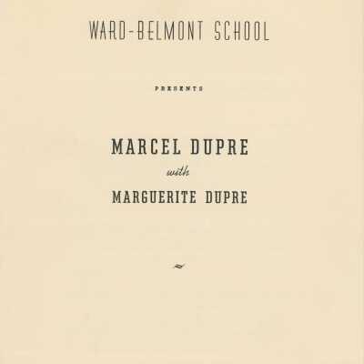 W-B Recital Program, 1939