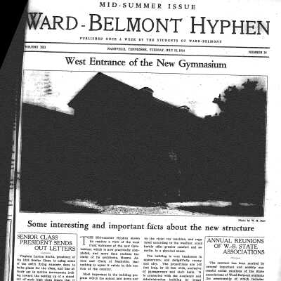 Ward Belomnt Hyphen Summer Issue Cover 1924 New Gymnasium