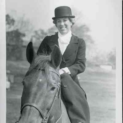 Woman on horseback