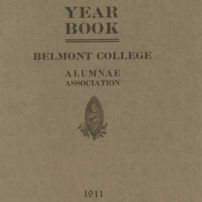 1911 Year Book, Alumnae Association of Belmont College for Young Women: Front cover