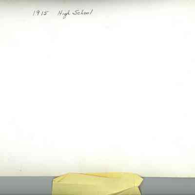 1915 High School: Back side of 1915 Ward-Belmont high school photograph