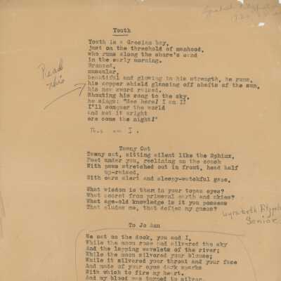 Lyrabeth Fitzpatrick Poetry, 1935