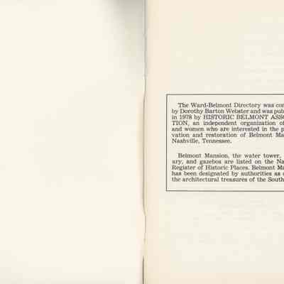 Ward-Belmont Alumnae Directory 1978