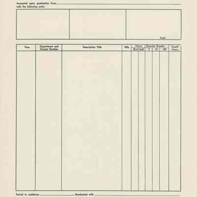 Blank Ward-Belmont Transcript