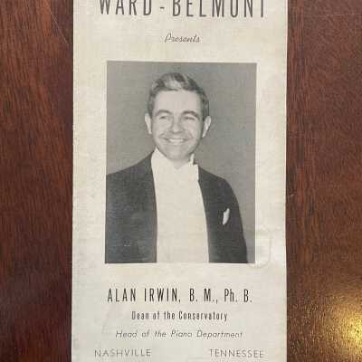 Ward-Belmont Alan Irwin Pamphlet