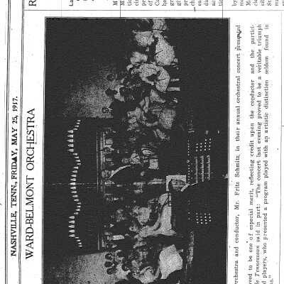1917 Ward Belmont Orchestra