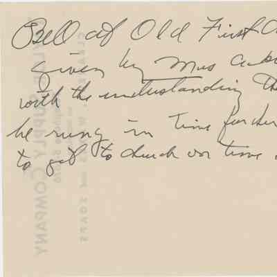 Church Bell Note