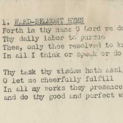 Ward-Belmont Hymn