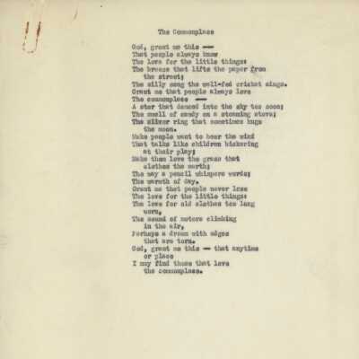 The Commonplace Poem