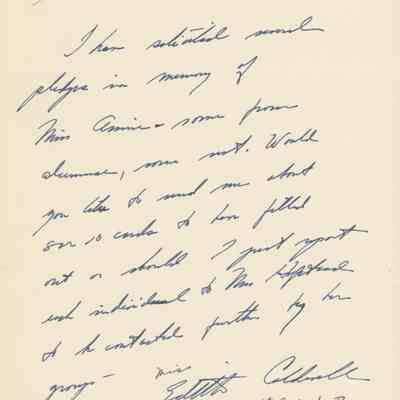 Letter Requesting Pledge Cards, April 1951
