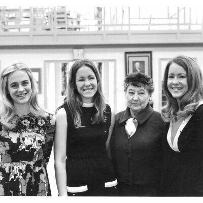 Students in the Annie C. Allison Library