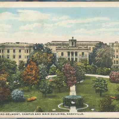 Ward-Belmont Campus and Main Building Postcard