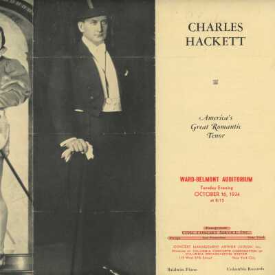 Charles Hackett Performance, 1934