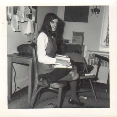Student with books, 1960s