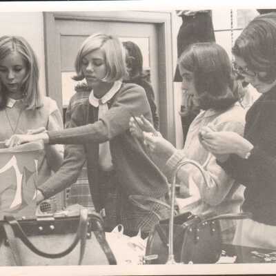 Students in a classroom, 1970