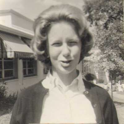 Student poses outside, 1960s