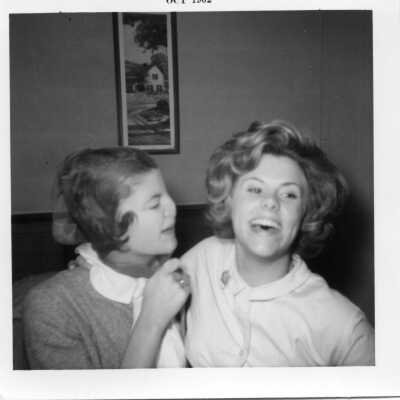 Students laughing in 1962.