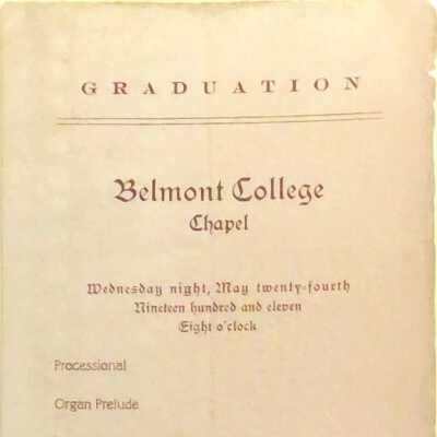 Belmont College Graduation c. 1911