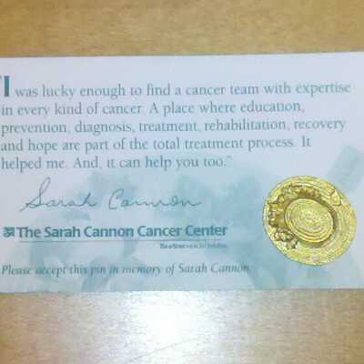 Sarah Cannon Pin