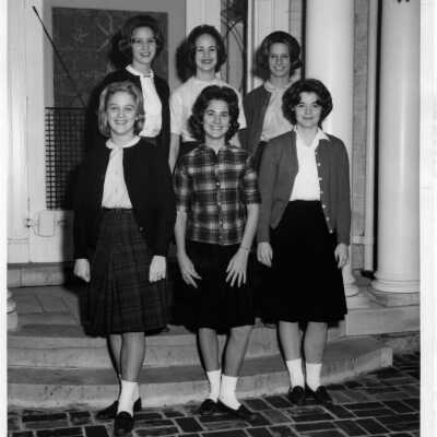 Lil Dobson, Linda Martin and Harriet Pudge Hall pose at Souby Hall.