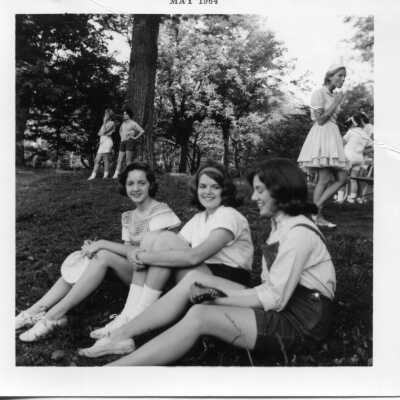 Students in costumes, 1964
