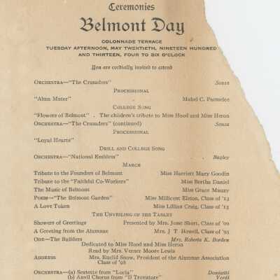 Belmont Day Ceremony Procession of 1913