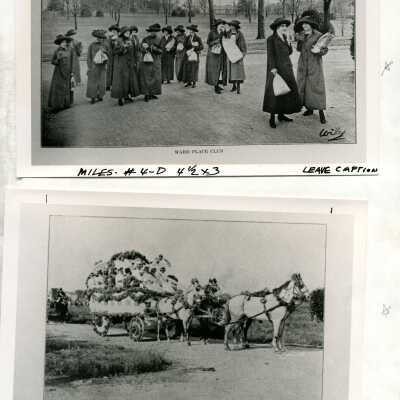 Ward Place Club and Ward seniors in the flower parade, 1900
