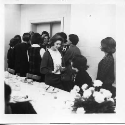 Students at lunch in 1965