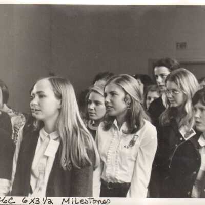 Students in auditorium, 1971